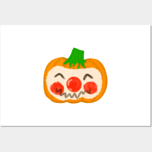 Pumpkin Clown Posters and Art